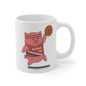 .basketball Porkbun mascot mug