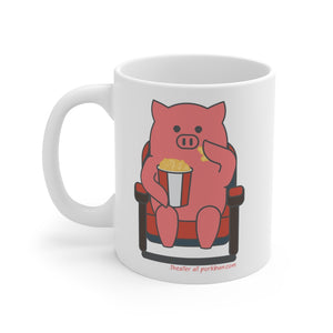 .theater Porkbun mascot mug