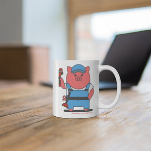 .plumbing Porkbun mascot mug