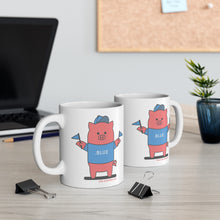 Load image into Gallery viewer, .blue Porkbun mascot mug
