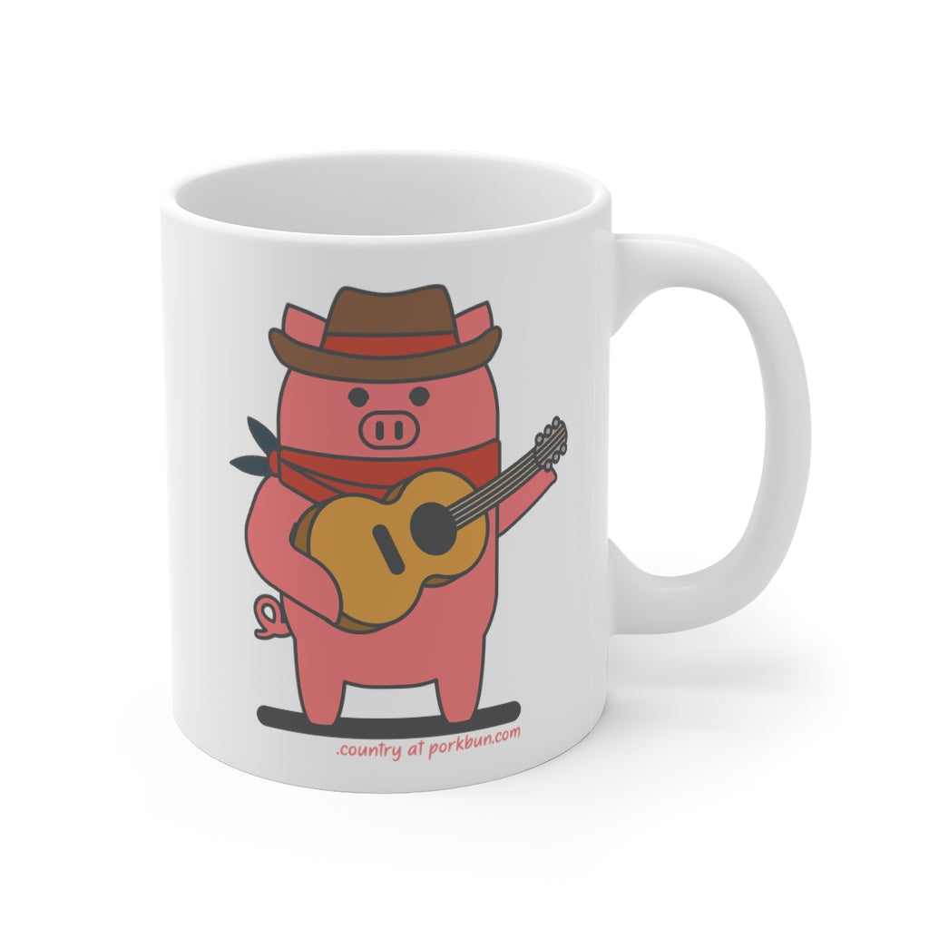 .country Porkbun mascot mug