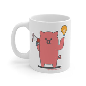 .tips Porkbun mascot mug