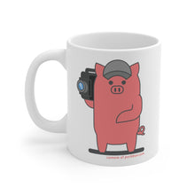 Load image into Gallery viewer, .camera Porkbun mascot mug
