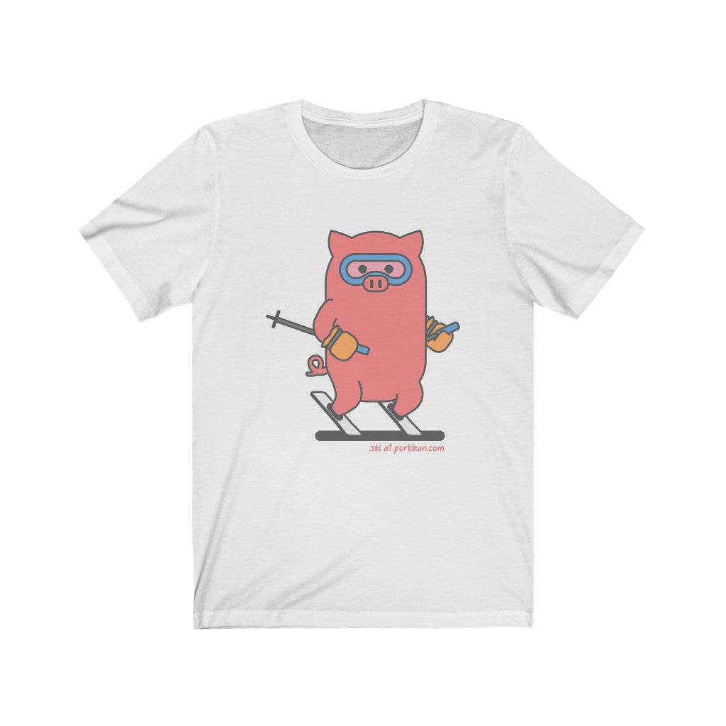 .ski Porkbun mascot t-shirt
