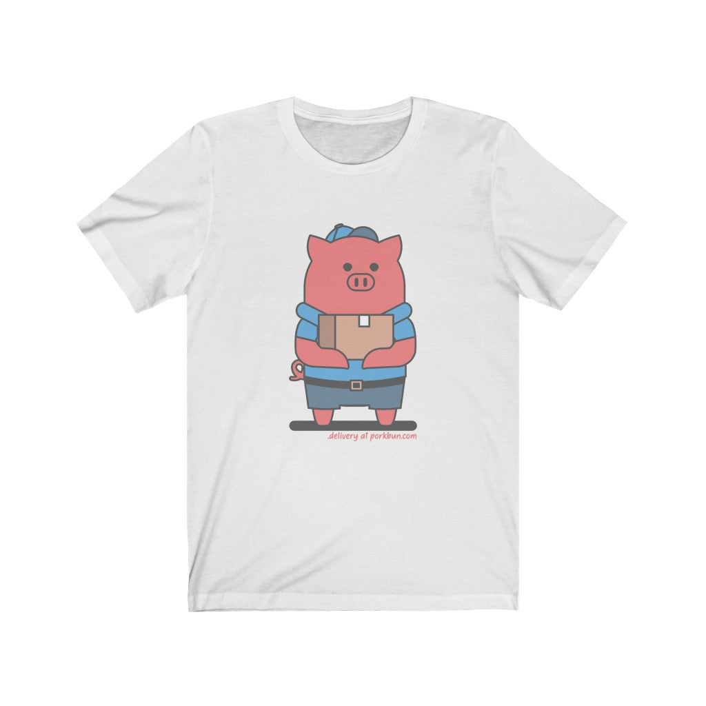 .delivery Porkbun mascot t-shirt