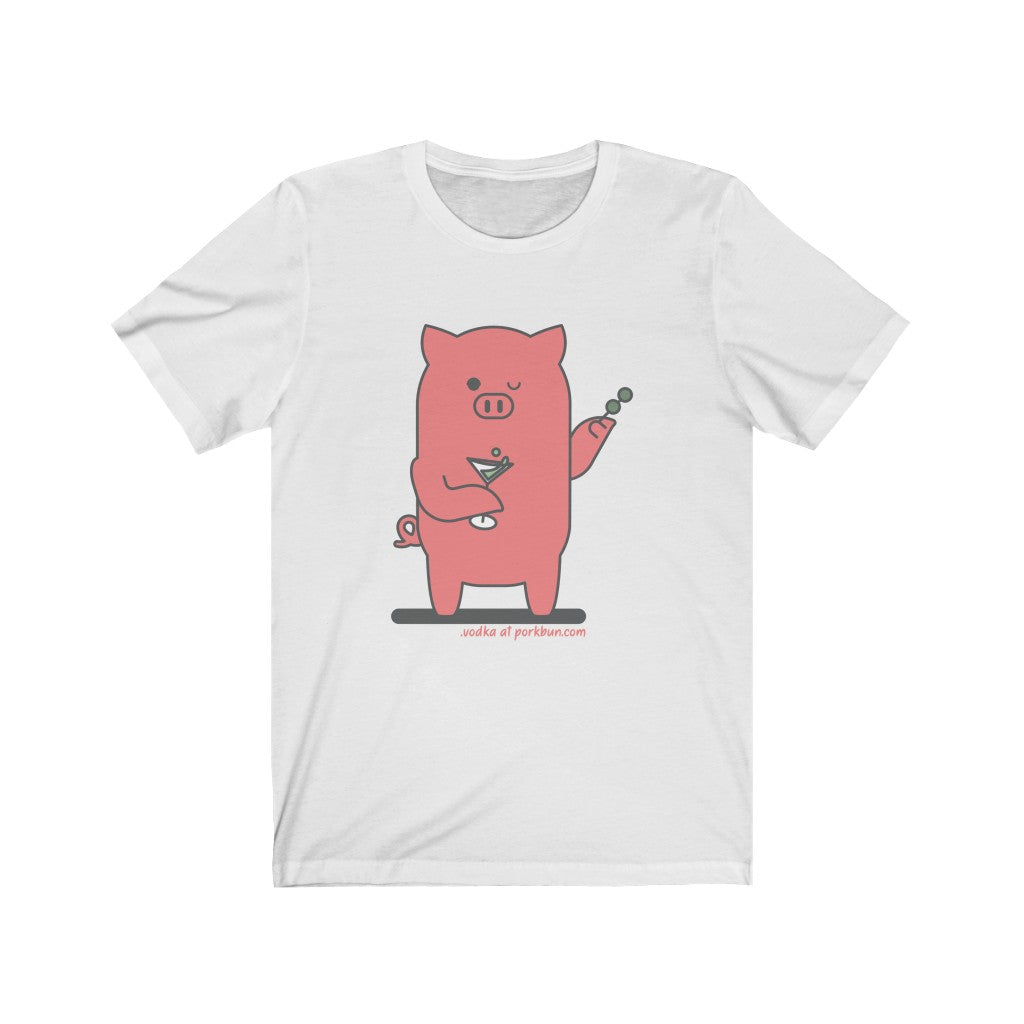 .vodka Porkbun mascot t-shirt