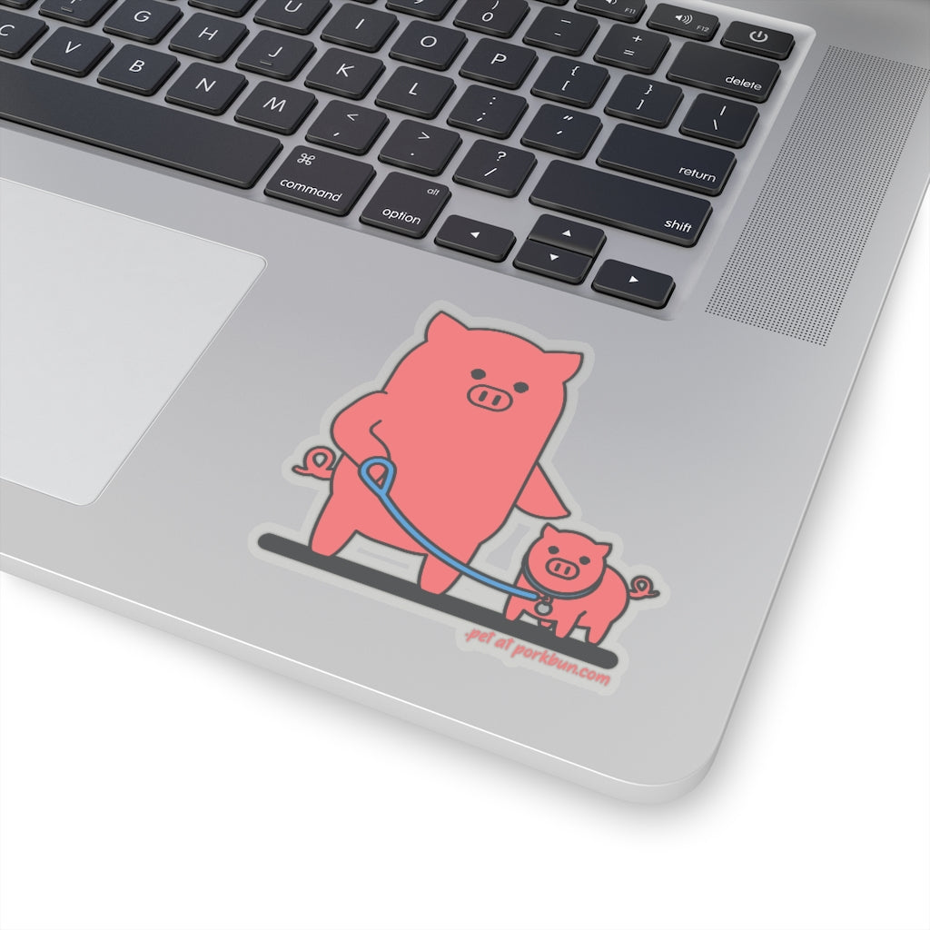 .pet Porkbun mascot sticker