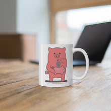 Load image into Gallery viewer, .finance Porkbun mascot mug

