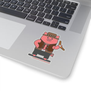 .melbourne Porkbun mascot sticker