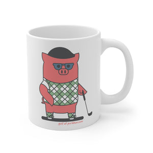 .golf Porkbun mascot mug