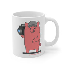Load image into Gallery viewer, .camera Porkbun mascot mug
