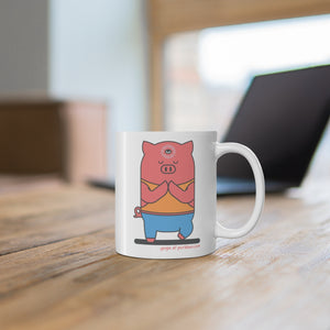 .yoga Porkbun mascot mug