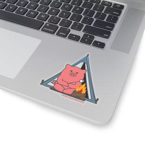 .camp Porkbun mascot sticker