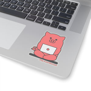 .blog Porkbun mascot sticker