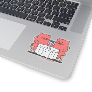 .date Porkbun mascot sticker