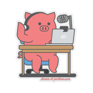 .stream Porkbun mascot sticker