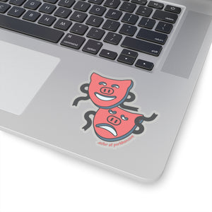 .actor Porkbun mascot sticker