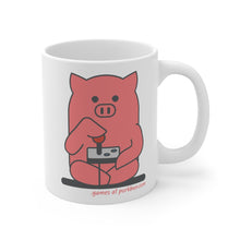 Load image into Gallery viewer, .games Porkbun mascot mug
