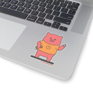 .io Porkbun mascot sticker