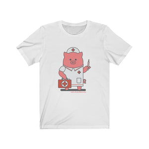 .care Porkbun mascot t-shirt