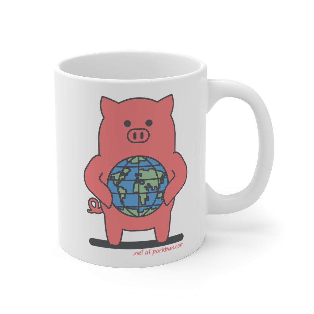 .net Porkbun mascot mug